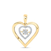 1/4CTW DIA NK TWINKLE DIAMOND HEART PENDANT